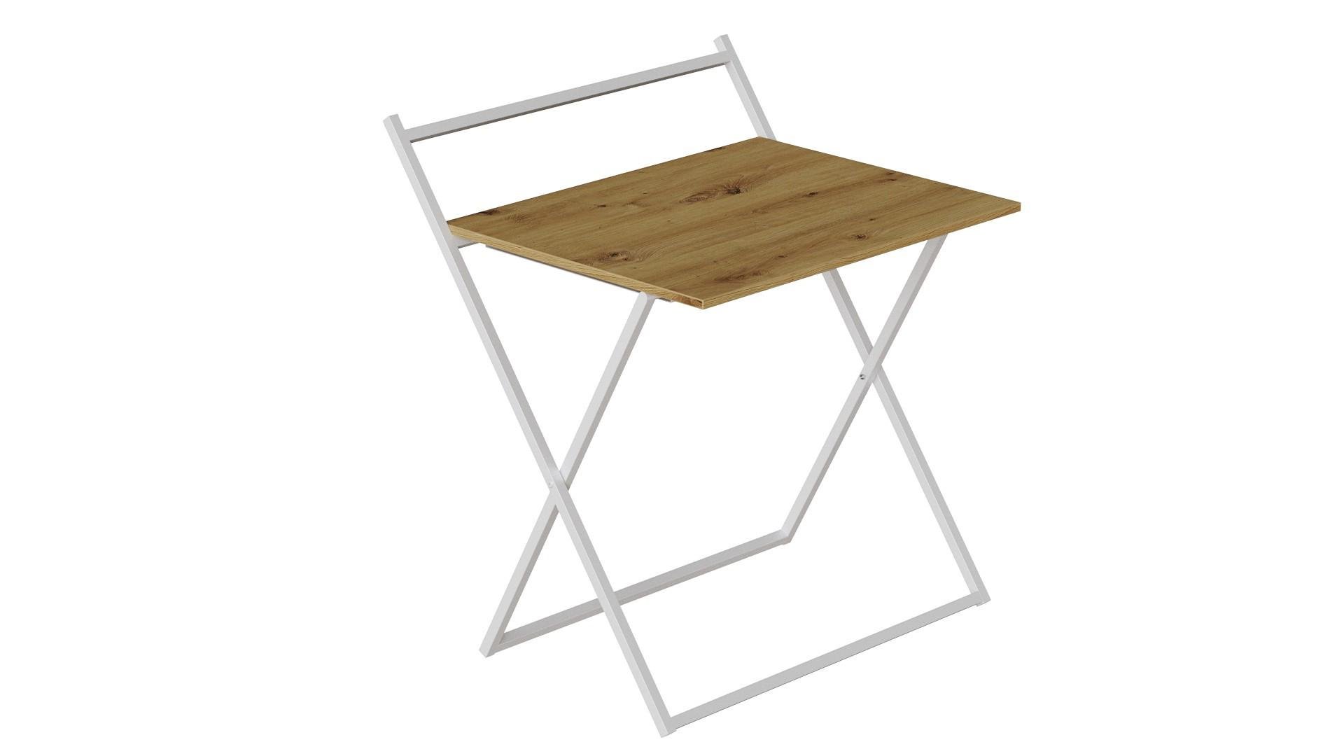 Стіл-трансформер Ferrum-decor Компакт 3 метал/ДСП 16 мм 750x790x720 мм Білий/Дуб Артізан (FRD-104688) - фото 1 Стіл-трансформер Ferrum-decor Компакт 3 метал/ДСП 16 мм 750x790x720 мм Білий/Дуб Артізан (FRD-104688) - фото 1
