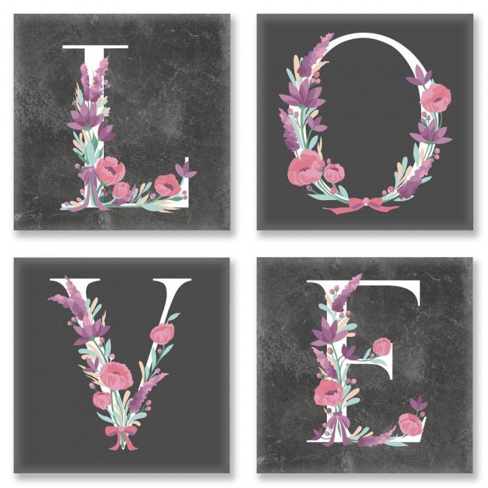 Картина по номерам Идейка "Love Лофт" 18x18 см (CH103)