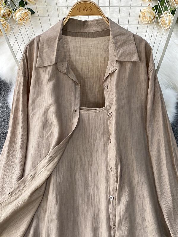 Костюм-двойка женский летнее платье и рубашка L (GF-14) - фото 5