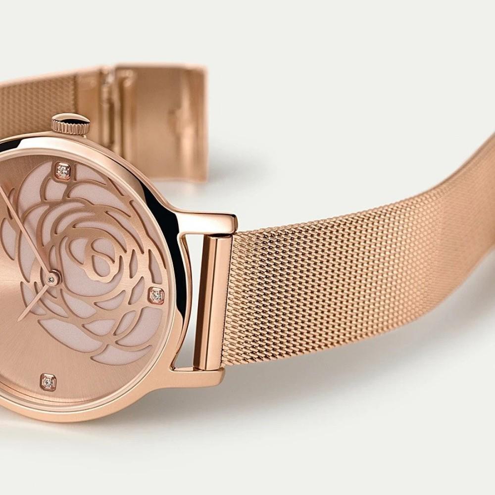 Наручний годинник жіночий Timex Transcend Floral кварцевий Pink (Tx2u98100) - фото 4 Наручний годинник жіночий Timex Transcend Floral кварцевий Pink (Tx2u98100) - фото 4