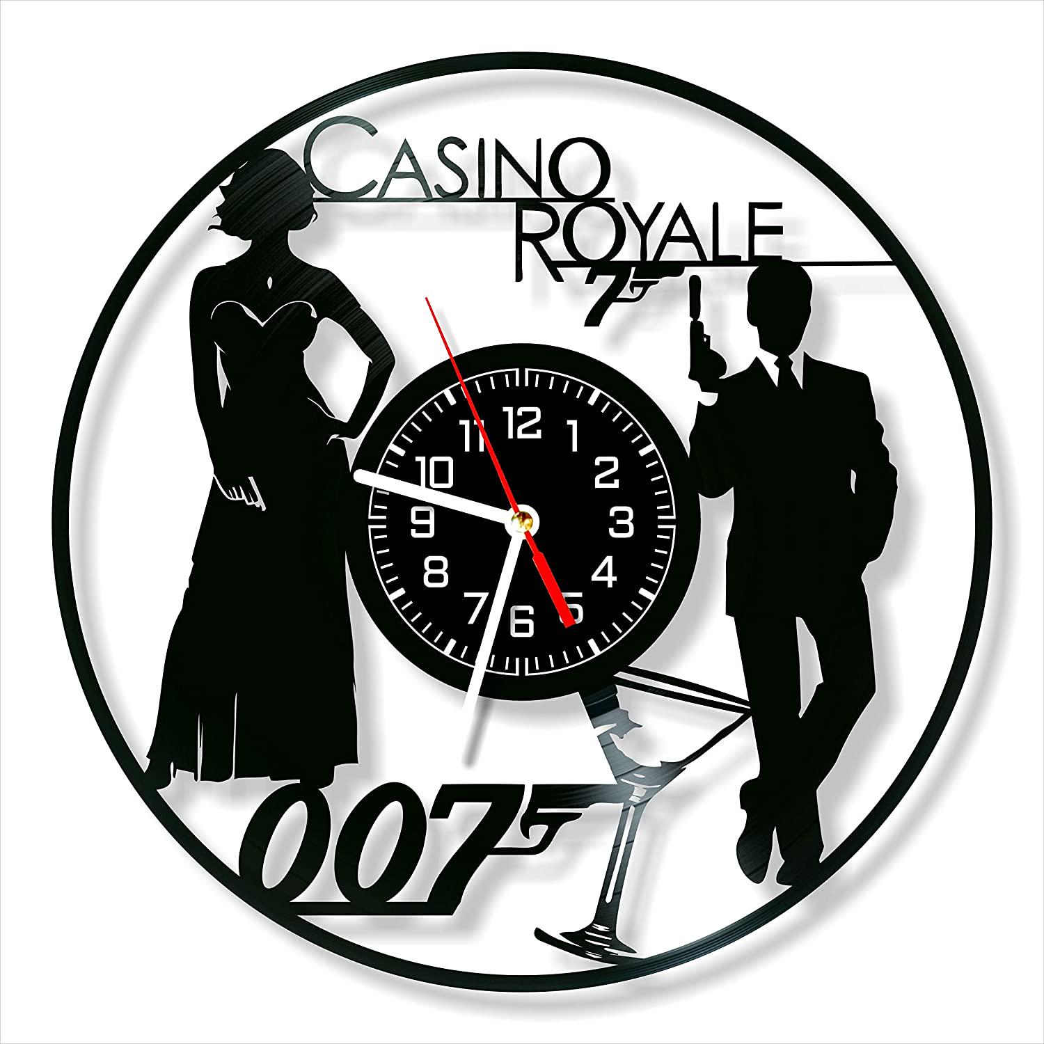 Часы настенные Казино Рояль 2032 из виниловой пластинки
