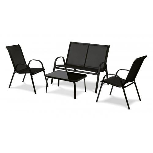 Комплект садовой мебели 4-местный Bonro B-5063 Черный (2670149007)