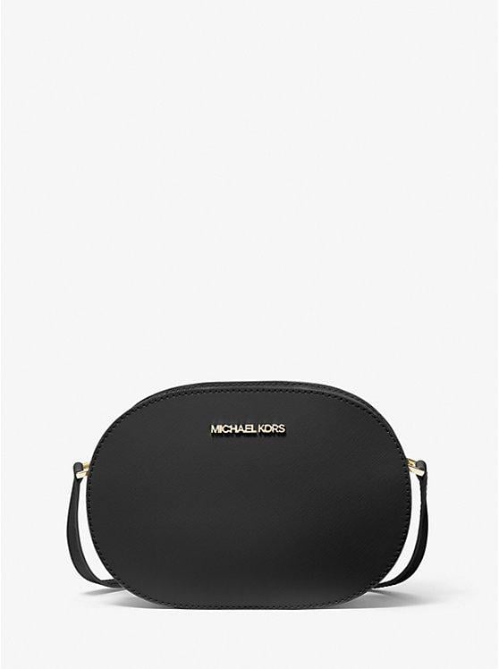 Женская сумка кросс-боди женская кожаная Michael Kors Jet Set Travel Medium Saffiano Leather Crossbody Bag Черный (2463252762)