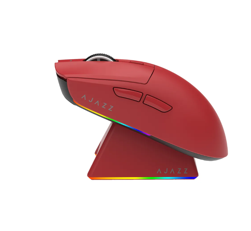 Мышь беспроводная игровая AJAZZ AJ139 V2 MC с зарядной станцией 3 режима 2.4G/BT/Wired сенсор PAW3311 12000 DPI