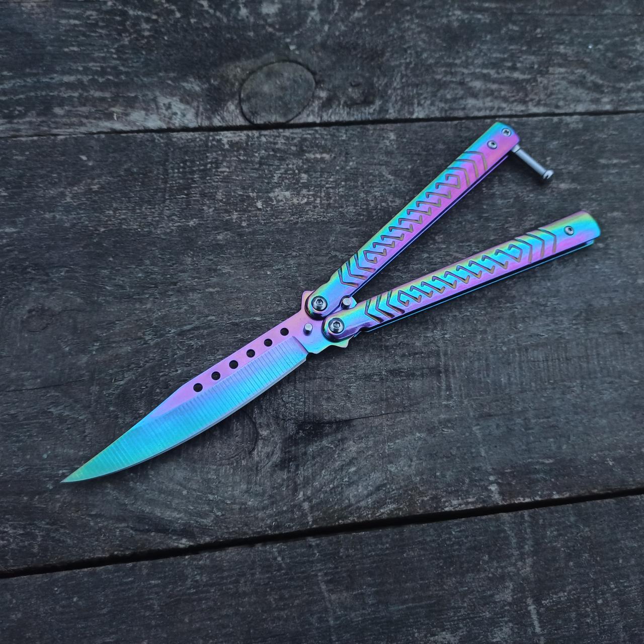 Нож бабочка Gradient A855-3 Разноцветный (n1002)