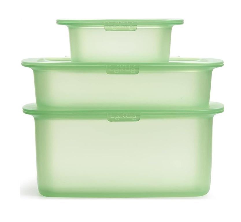 Набор емкостей для хранения Lekue Reusable Silicone Containers силиконовый 3 шт. (264609df)