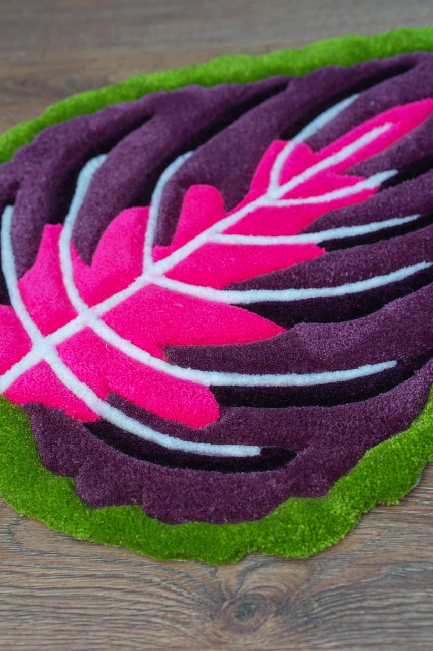 Ковер ручной работы Листок колеуса 75х55 см - фото 3 Ковер ручной работы Листок колеуса 75х55 см - фото 3