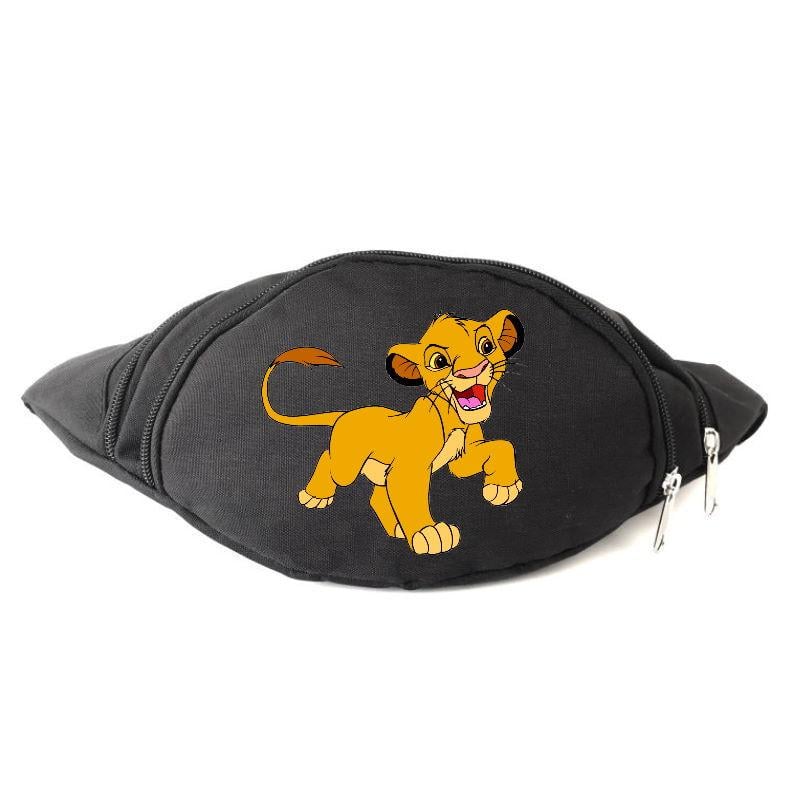 Поясная сумка-бананка с принтом Lion King OB-LK-02 Черный (1267577099)