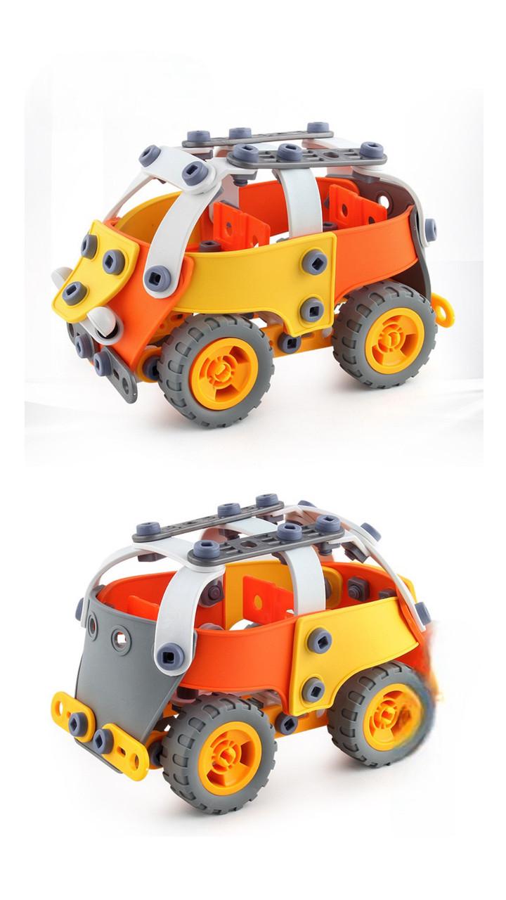 Конструктор детский 5в1 Машинки для мальчика 148 гибких деталей (h33243) - фото 6
