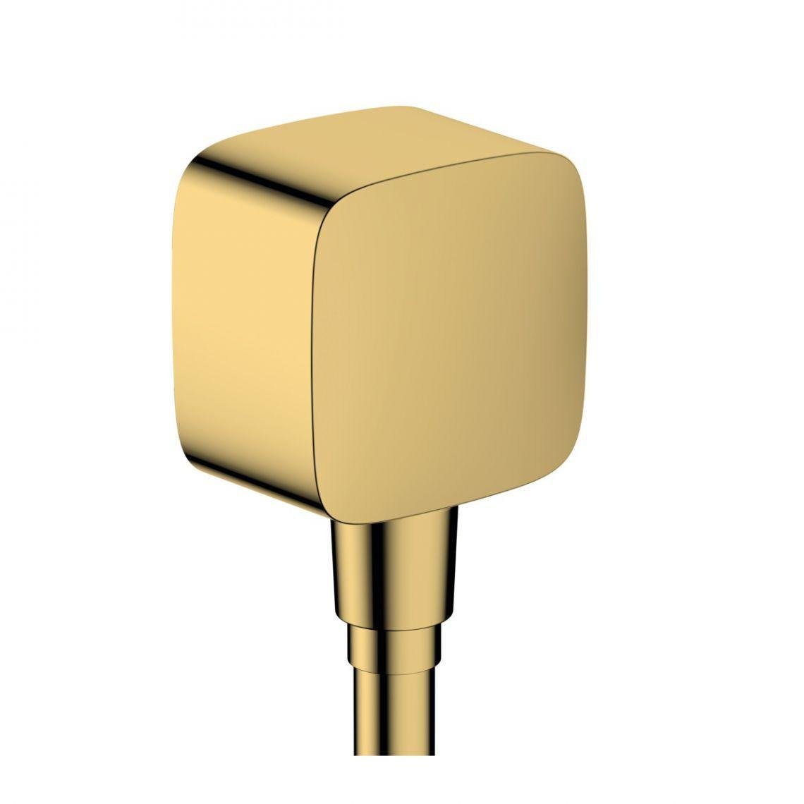 Шлангове під'єднання Hansgrohe FixFit E зі зворотним клапаном Polished Gold Optic (26457990)