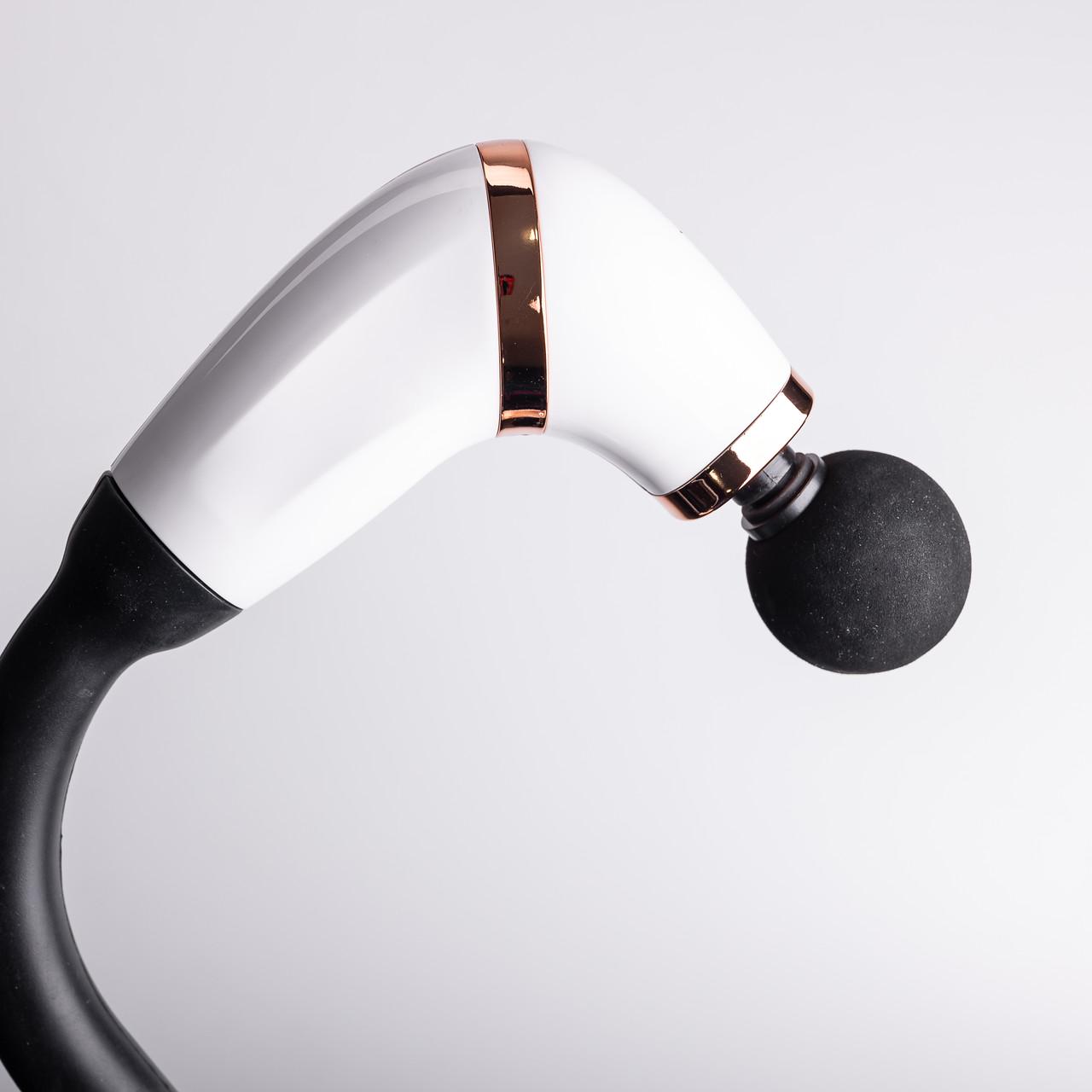 Массажер перкуссионный ручной аккумуляторный 17 Вт зарядка от USB до 3200 об/мин Белый (7214) - фото 4 Массажер перкуссионный ручной аккумуляторный 17 Вт зарядка от USB до 3200 об/мин Белый (7214) - фото 4