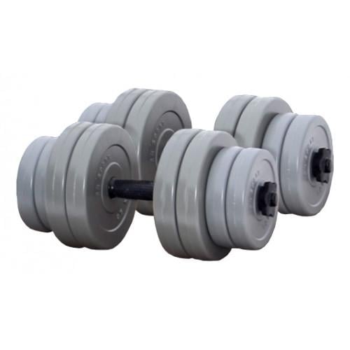 Гантели RN-Sport 2 шт. по 16 кг (16 kg GRAY bes353)