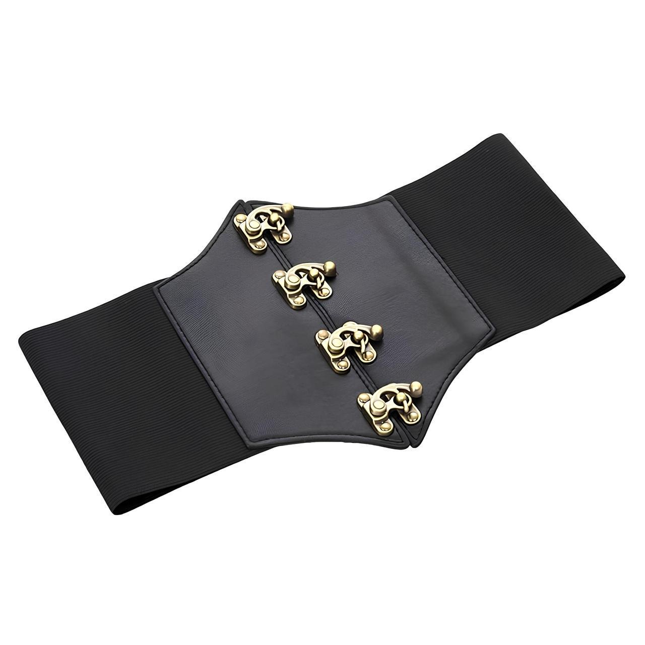 Корсет женский из эко-кожи Черный (28523938)