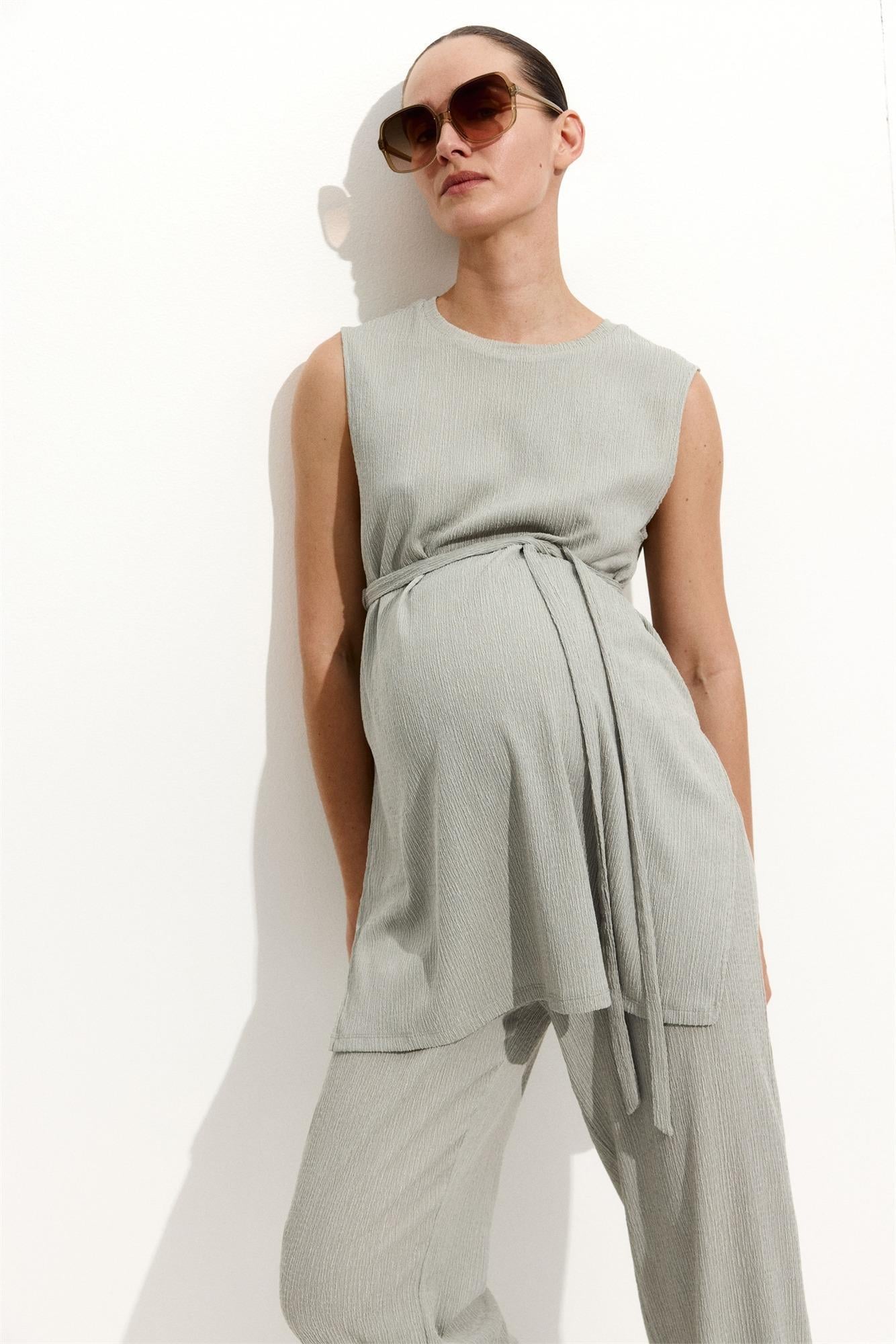 Топ H&M 1232020-1 S Светлый хаки Топ H&M 1232020-1 S Светлый хаки