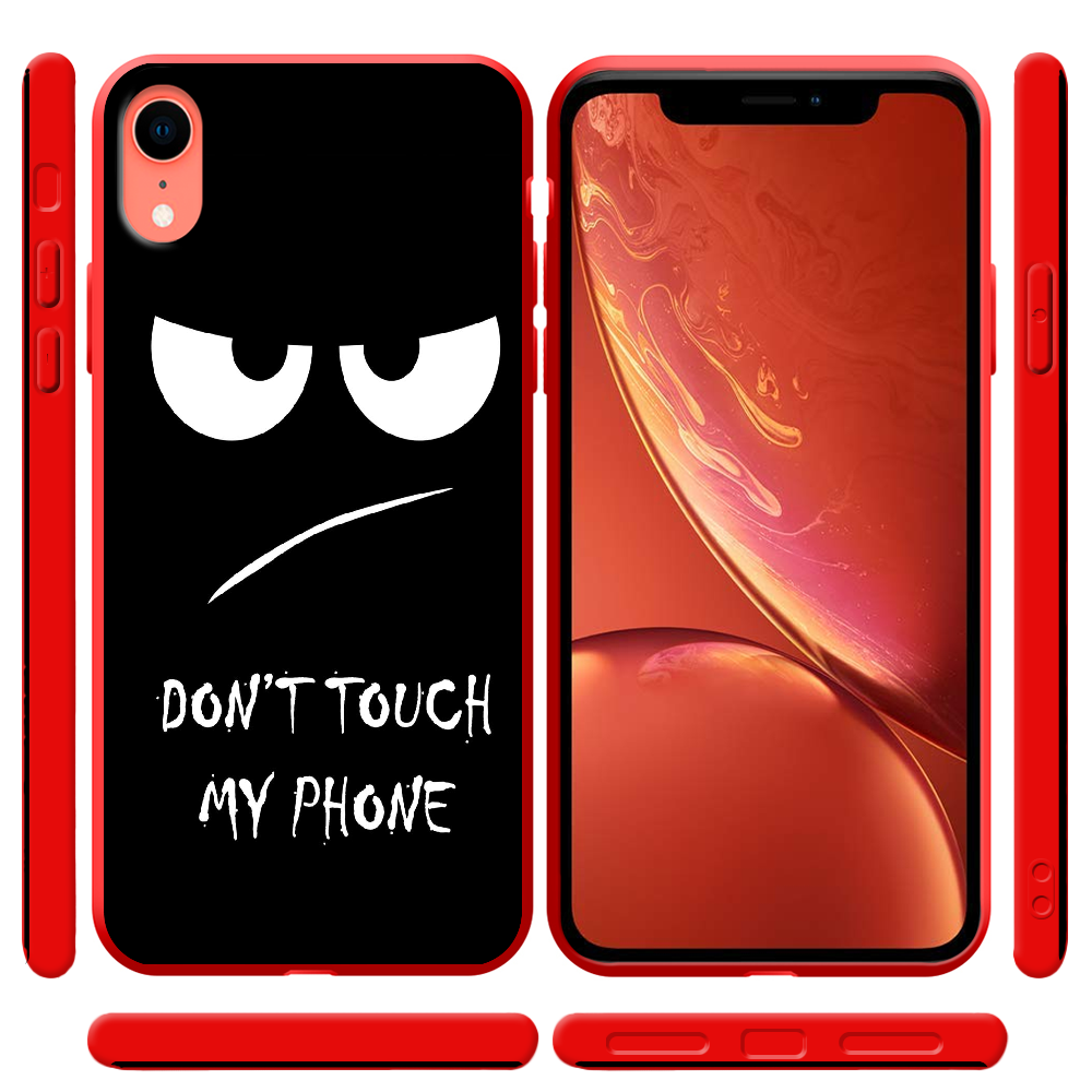 Чехол Boxface iPhone XR Don't Touch my Phone Красный силикон (35417-up535-42163) - фото 2