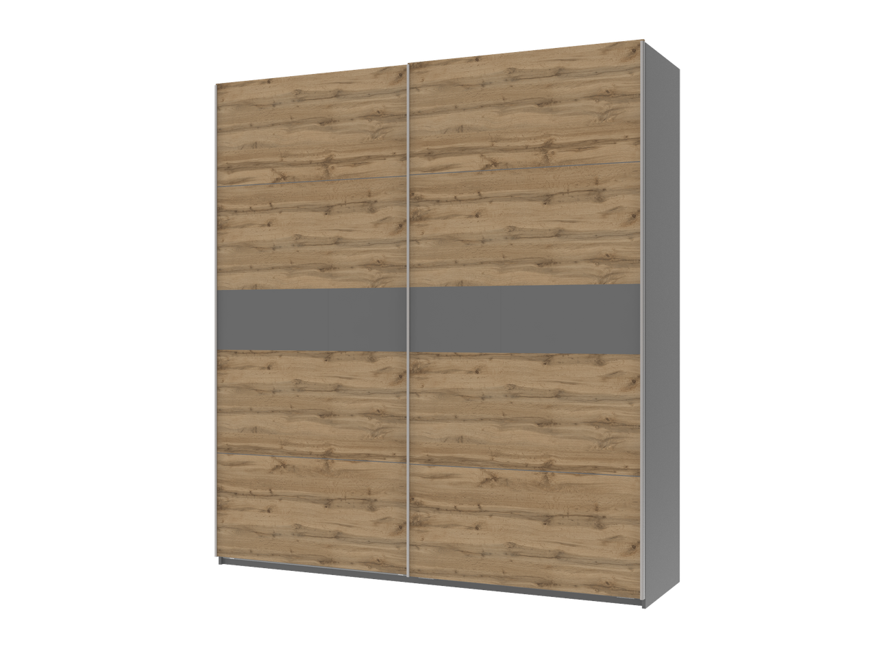 Шкаф-купе Doros G-Caiser 2 ДСП/5 частей 220х60х240 см Антрацитовый/Тахо (42003002)