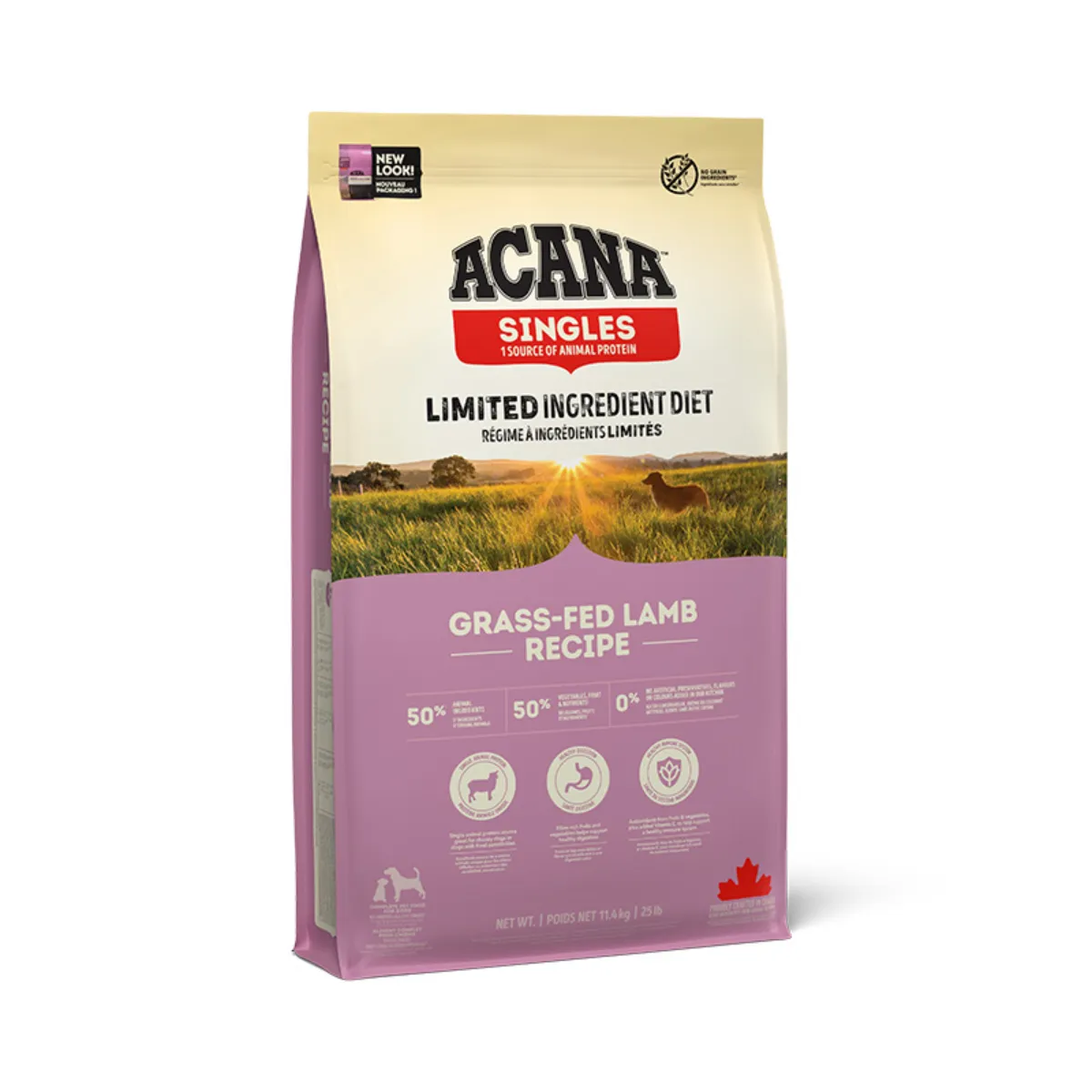 Корм для собак ягненок и яблок Acana Grass Fed Lamb Акана Корм ​​11,4 кг (1224)