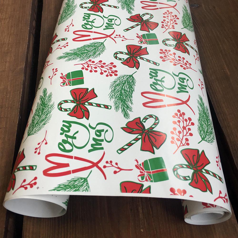 Бумага мелованная подарочная LOVE&HOME Xmas 0,7х2 м 70 г/м2 (1PAPPR66)