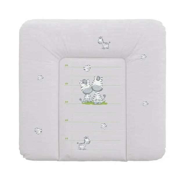 Матрас пеленальный на комод Ceba Baby Zebra 75х72 см Grey