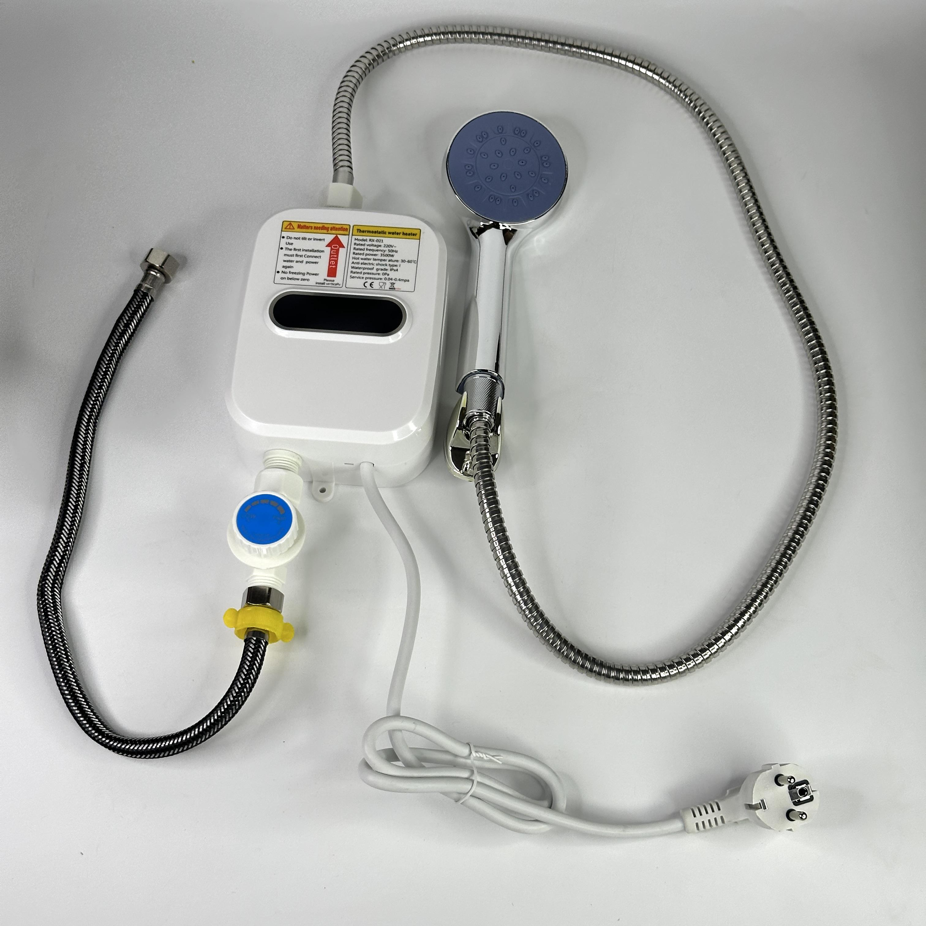 Водонагрівач-душ електричний термостатичний TEMMAX RX-021 проточний з краном (24 10693051)