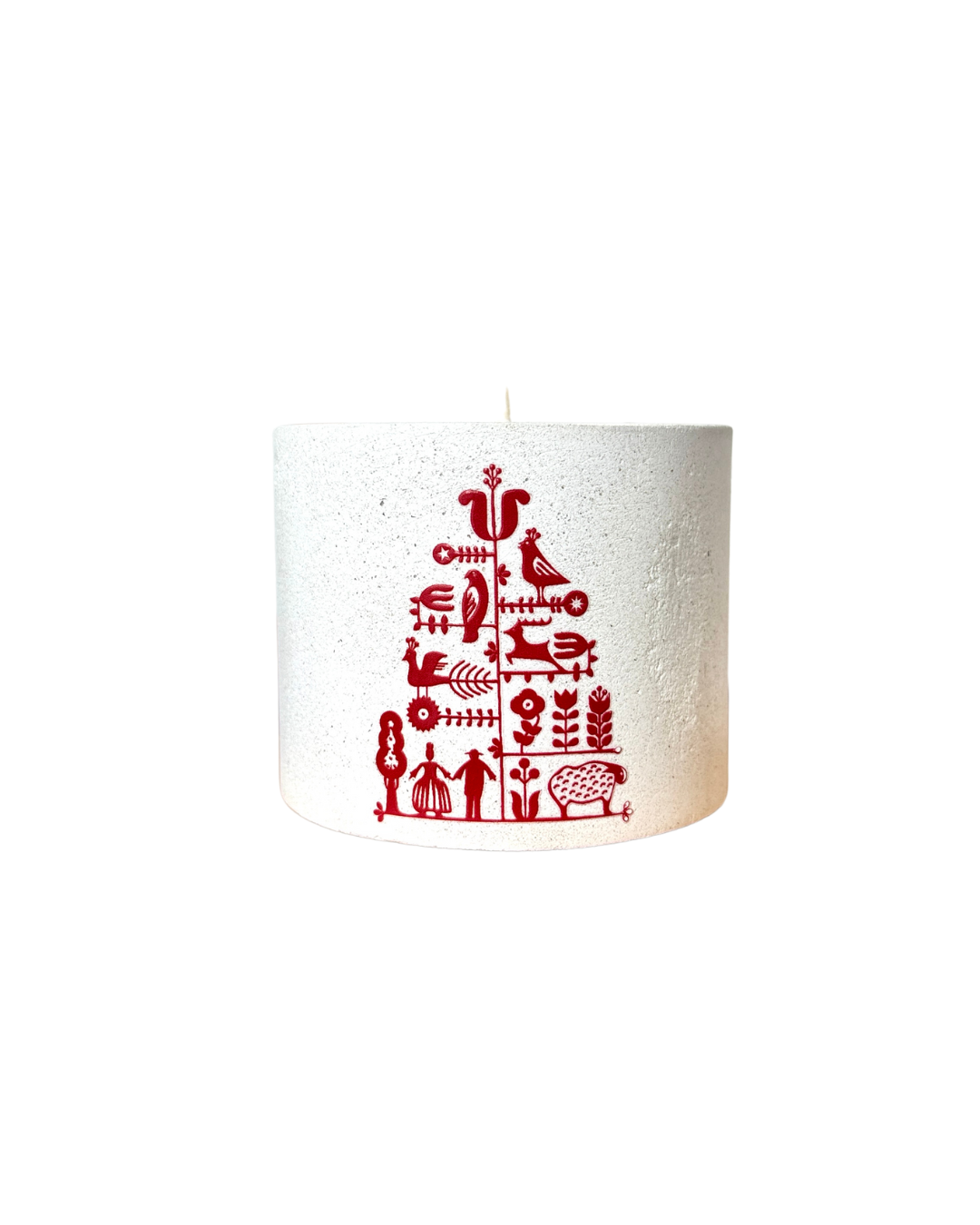 Аромасвічка соєва YA SVIT Дерево життя в бетонному кашпо з дерев'яним гнотом та ароматом на вибір 200 мл (00005)