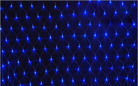 Гирлянда-сетка Net-light 400LED 4,5x1 м Белый кабель/Синий (000019201)