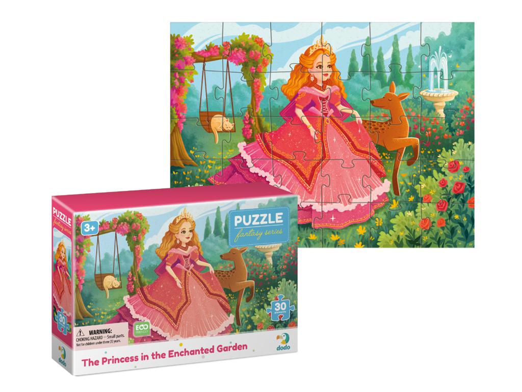 Пазл DoDo Принцесса в волшебном саду 30 элементов 20х27 см (300711)