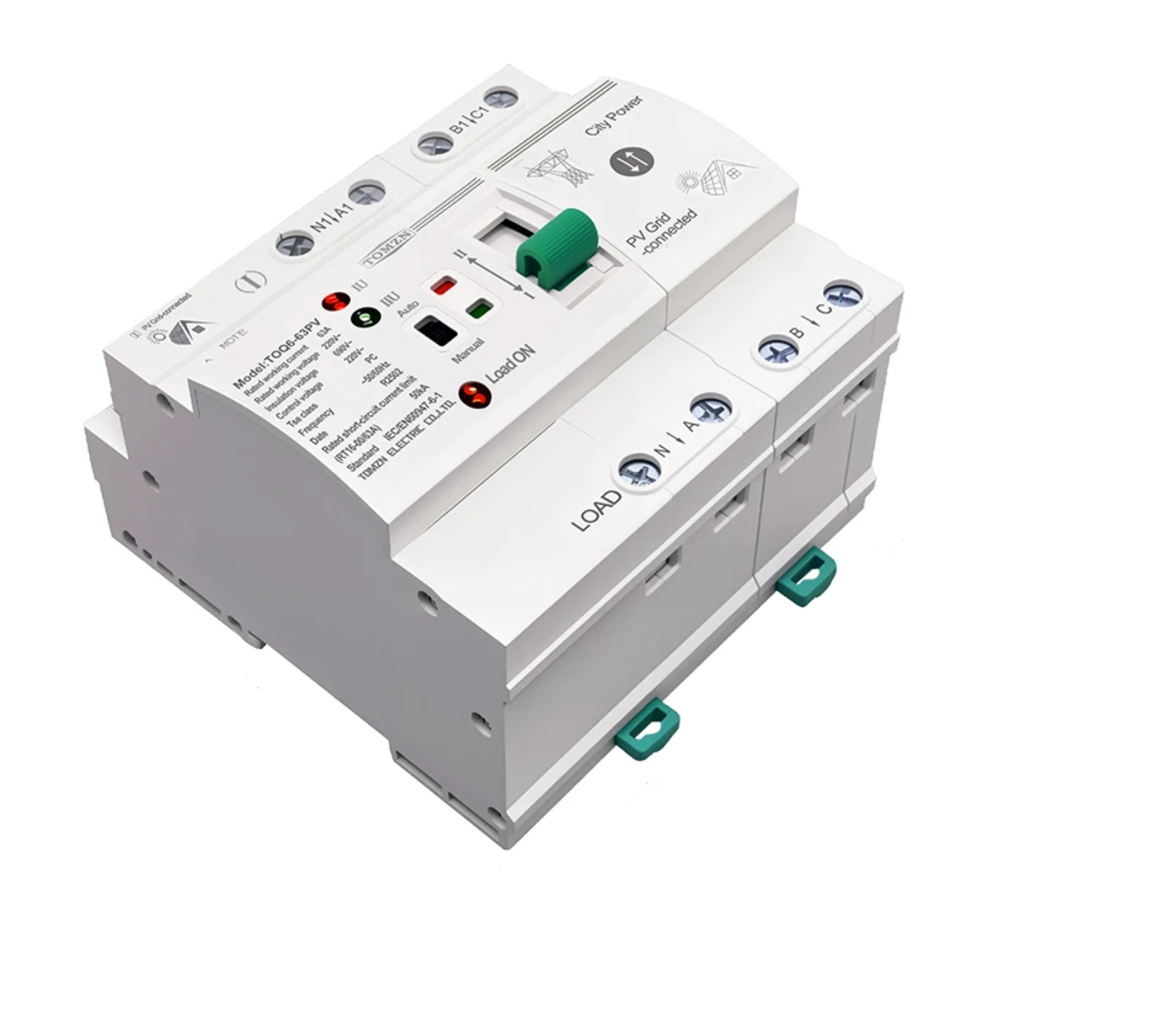 Автомат введення резерву TOMZN 4p63A TOQ6-63/4 PV