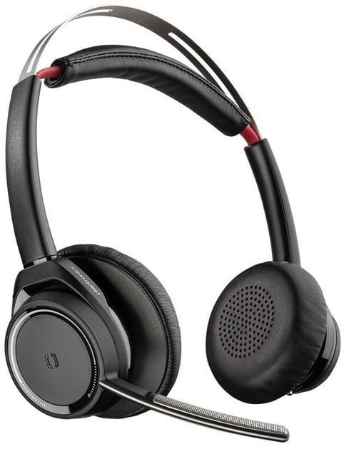 Бездротова гарнітура Plantronics Poly Voyager Focus UC B825/ ANC (активне шумоподавлення)/ microUSB/ Чорний/Б/В