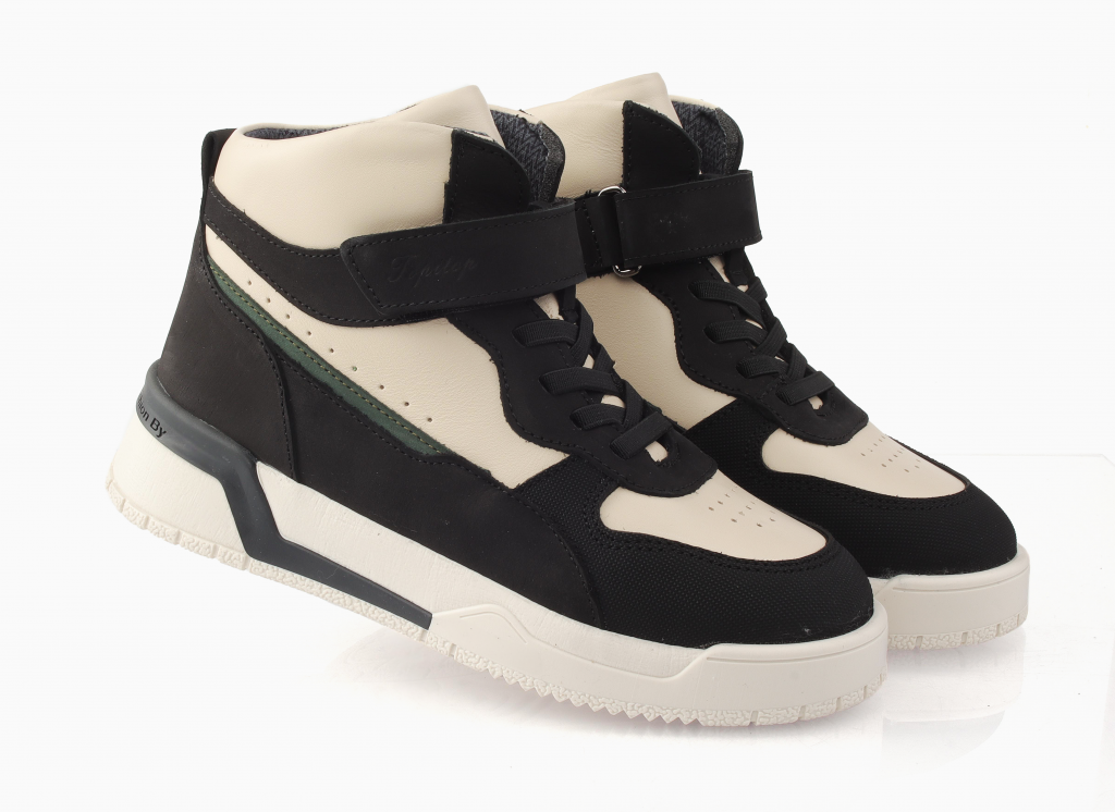 Черевики осінні Topitop для дівчаток 3505 р. 32 Чорно-бежевий