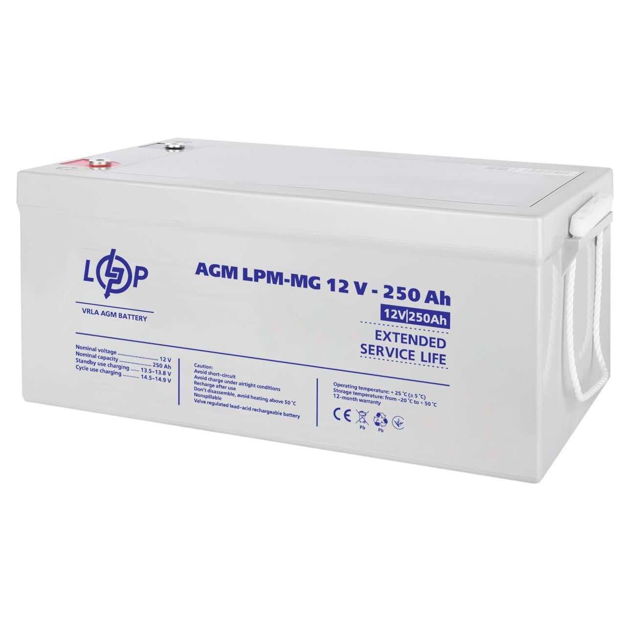 Акумулятор мультигелевий LPM-MG 12V-250 Ah (3133246433)