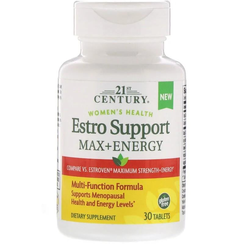 Натуральная добавка 21st Century Estro Support Max+Energy 30 таблеток Натуральная добавка 21st Century Estro Support Max+Energy 30 таблеток