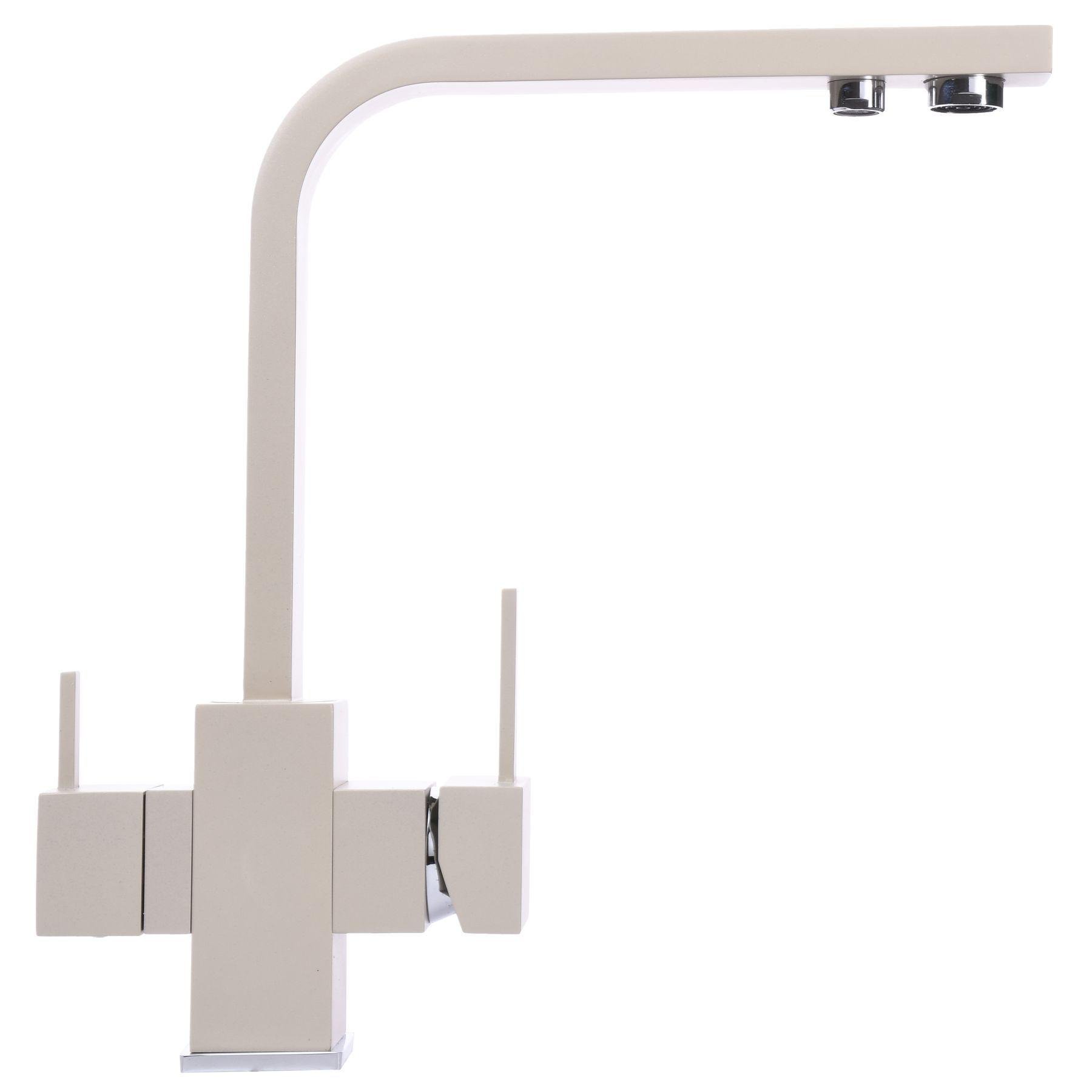 Смеситель для кухни Globus Lux GLLR-0111-4-COLORADO с подключением к фильтру Песочный