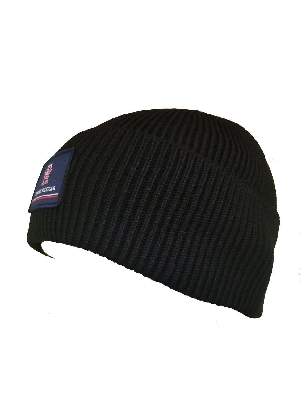 Шапка мужская Tommy Hilfiger Hats Baret Black (TH-190-B-1644)