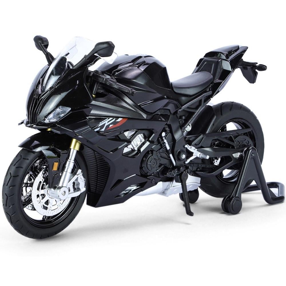 Іграшковий мотоцикл BMW S1000RR 1:12 металопластик/звук/амортизація/гумові колеса (28443632) - фото 3