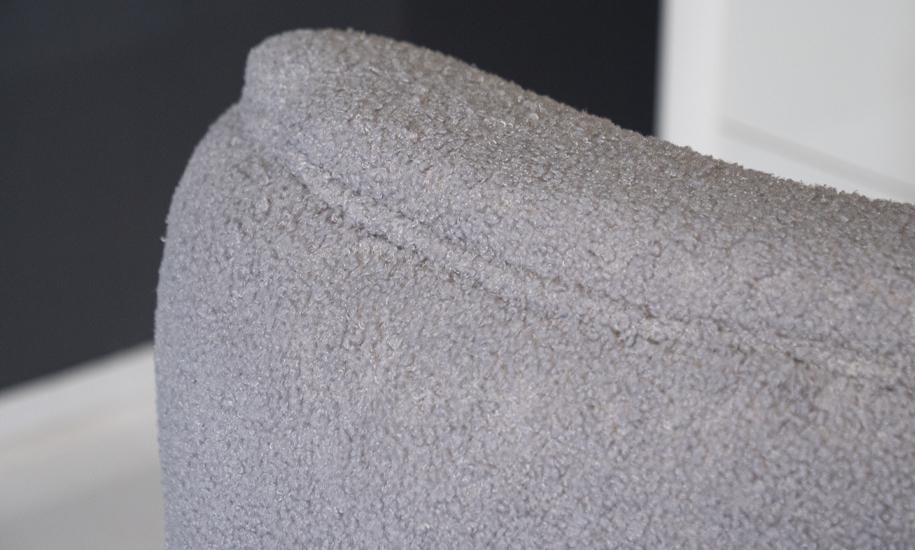 Кресло Камила сиденье букле металл ноги 835x885x865 мм Серый - фото 7