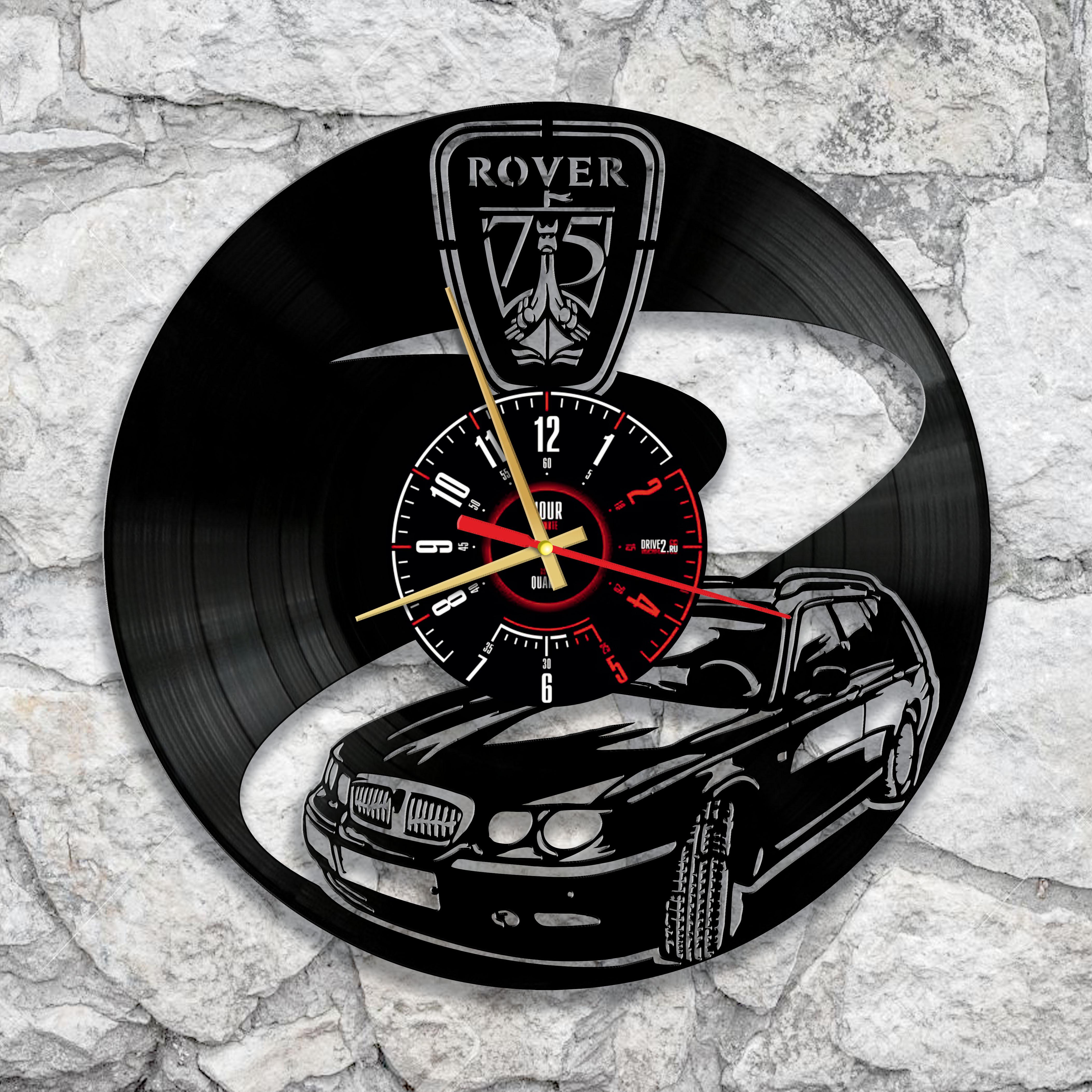 Годинник настінний Rover авто 2985 з вінилової платівки