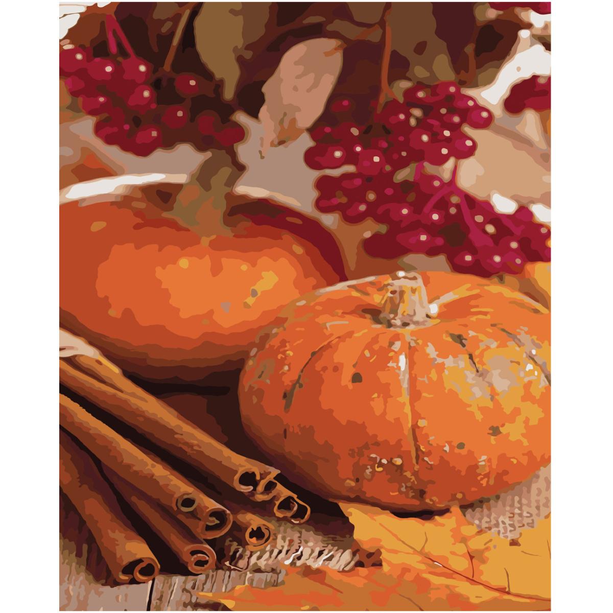 Картина по номерам Strateg Тыквы с корицей 40x50 см (SY6574)