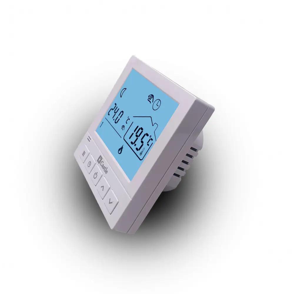 Терморегулятор настінний Castle АС819H програмований для теплої підлоги Білий - фото 2 Терморегулятор настінний Castle АС819H програмований для теплої підлоги Білий - фото 2