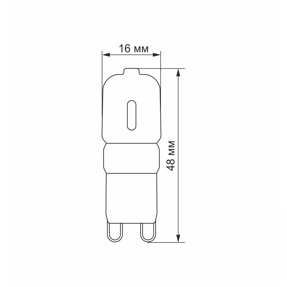 Лампа світлодіодна VIDEX G9e капсула 2,5 W G9 4100 K - фото 3
