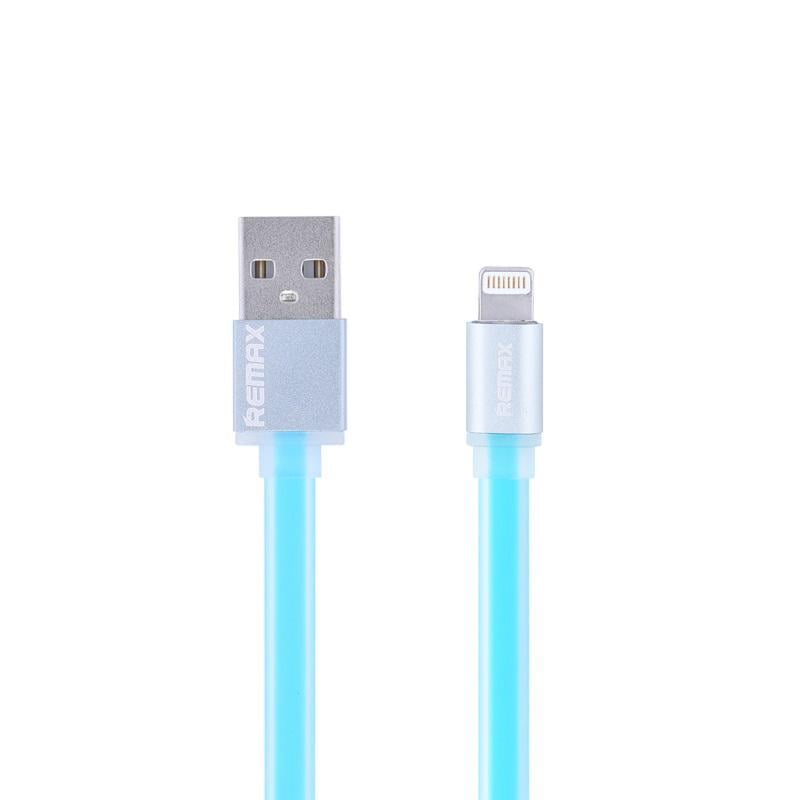 Кабель Remax RC-005i USB Lightning Colorful 1 м Синий (6954851222507)