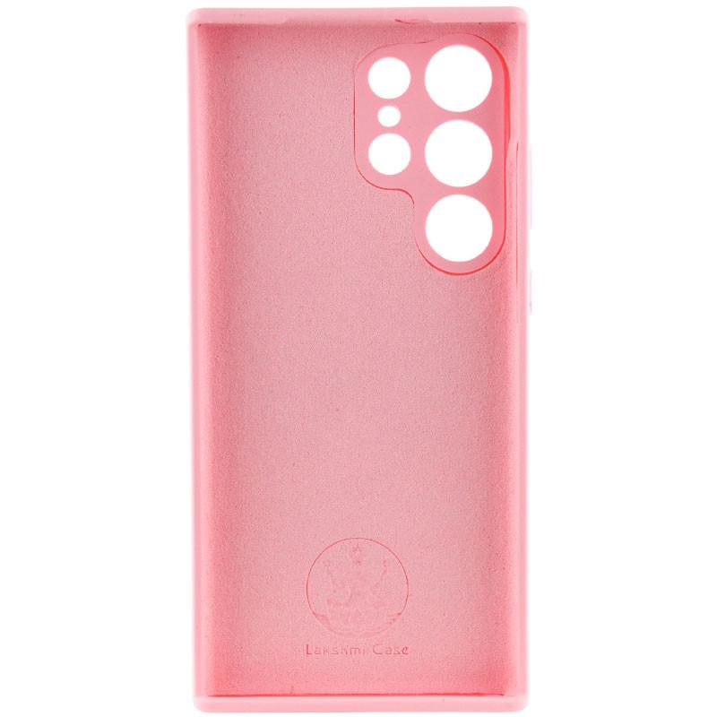 Противоударный Чехол Silicone Cover Lakshmi Full Camera (AAA) для Samsung Galaxy S23 Ultra Розовый / Light pink - фото 3