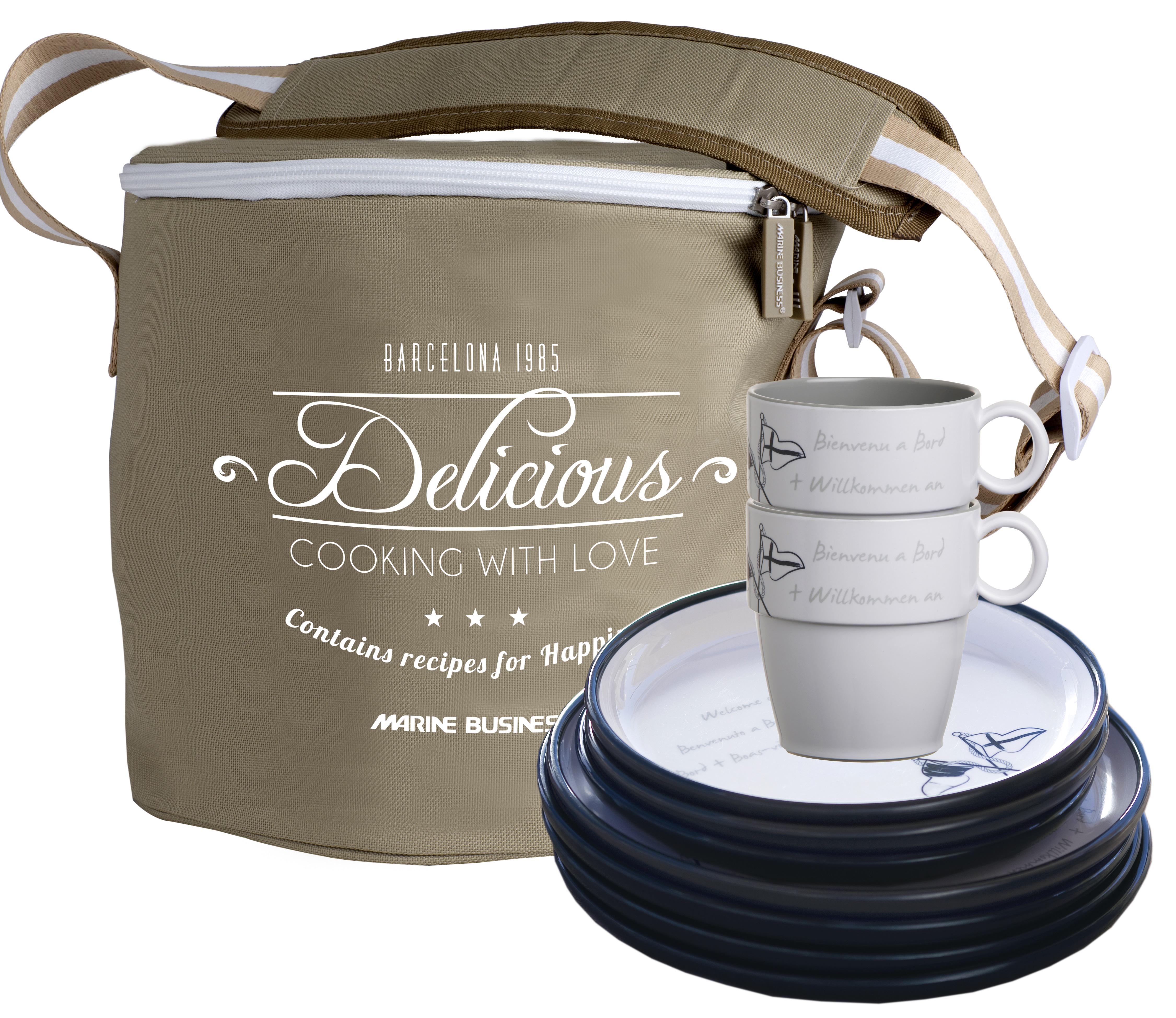 Набор яхтенной посуды Marine Business Welcome on Board с нескользящей основой на 4 персоны 13 пр. (27147) Набор яхтенной посуды Marine Business Welcome on Board с нескользящей основой на 4 персоны 13 пр. (27147)