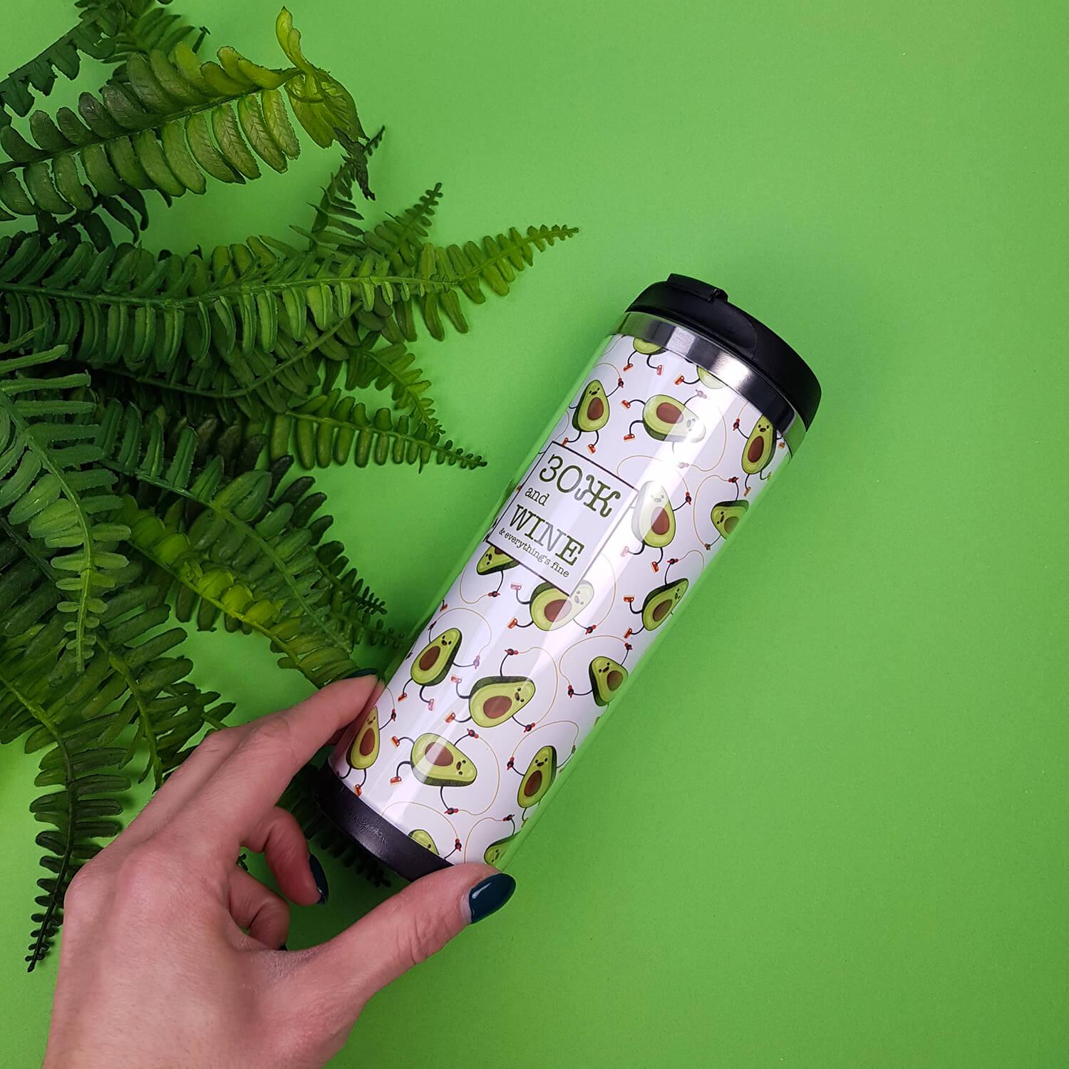 Термокружка с принтом "ЗОЖ" 380 мл - фото 2 Термокружка с принтом "ЗОЖ" 380 мл - фото 2