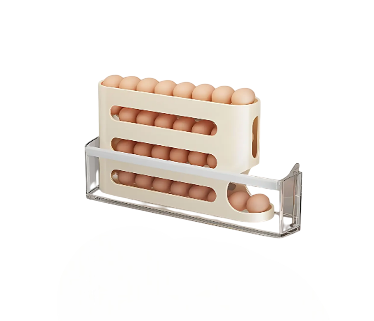 Пластикова підставка для зберігання яєць з прокруткою 4-ярусна 32 яйця (XL-994) Пластикова підставка для зберігання яєць з прокруткою 4-ярусна 32 яйця (XL-994)