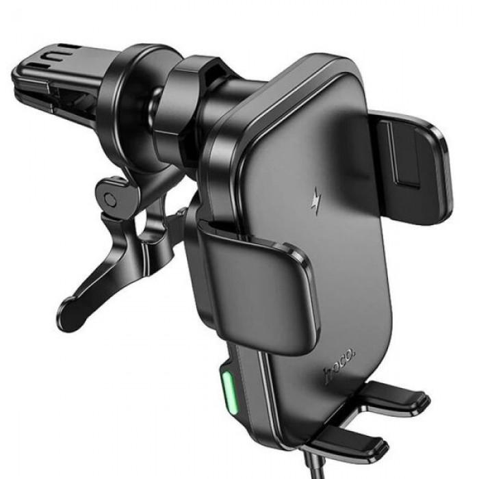 Тримач для телефону автомобільний Hoco HW10 з бездротовою зарядкою (18717342)