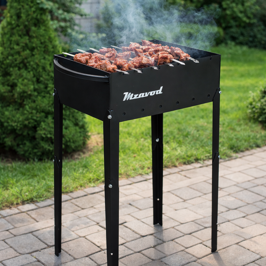 Мангал Jooki Эней на 6 шампуров 2 мм на ножках