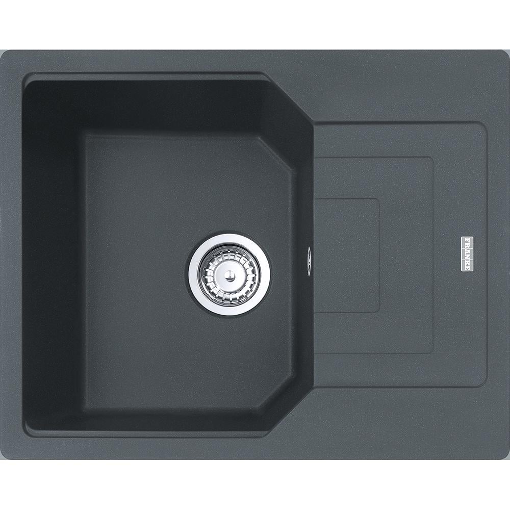 Кухонная мойка Franke Urban UBG 611-62 гранитная врезная оборотная с пластиковым коландером Графит (114.0574.950)