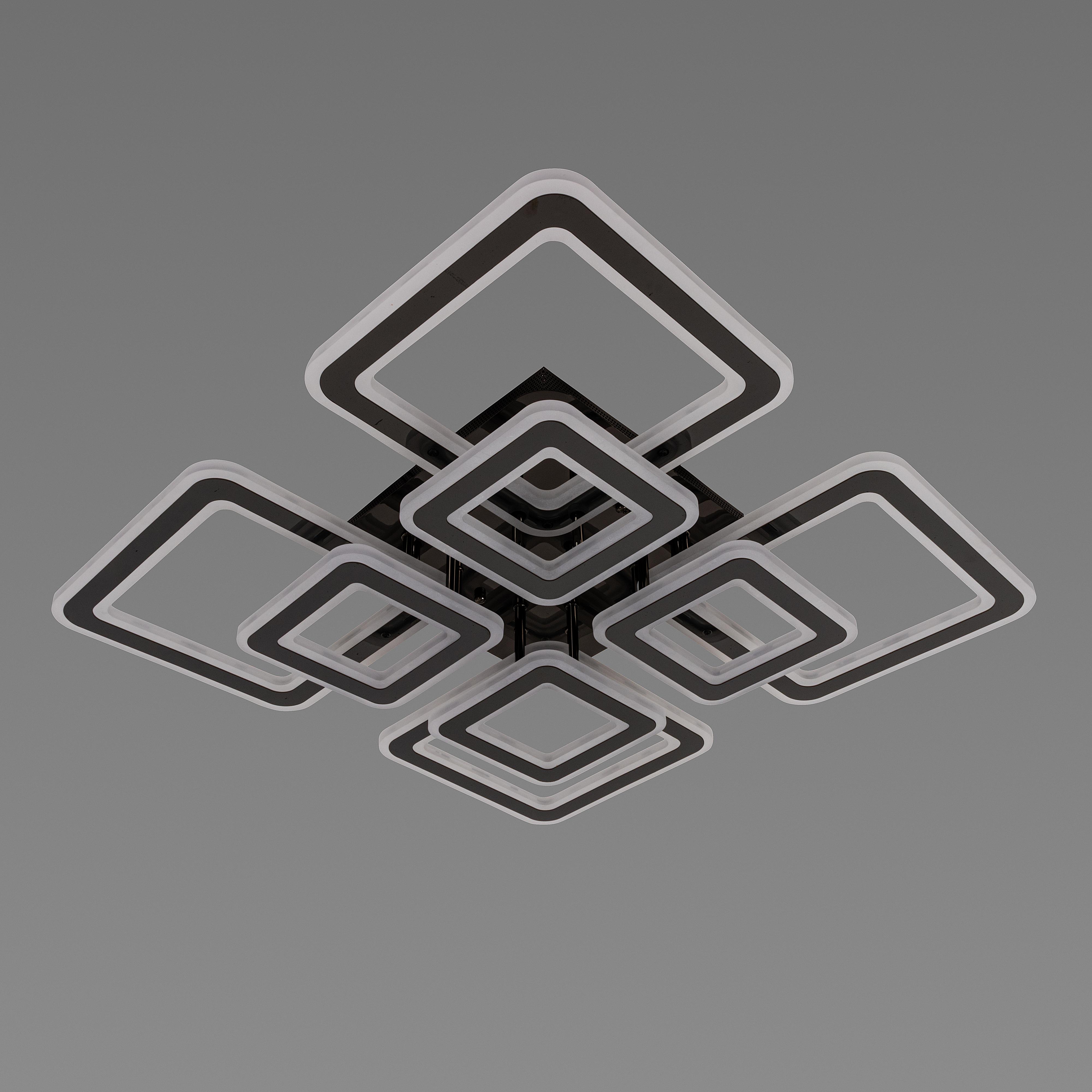 Люстра светодиодная акриловая Sirius N 6604D-4+4 BK (000036478)