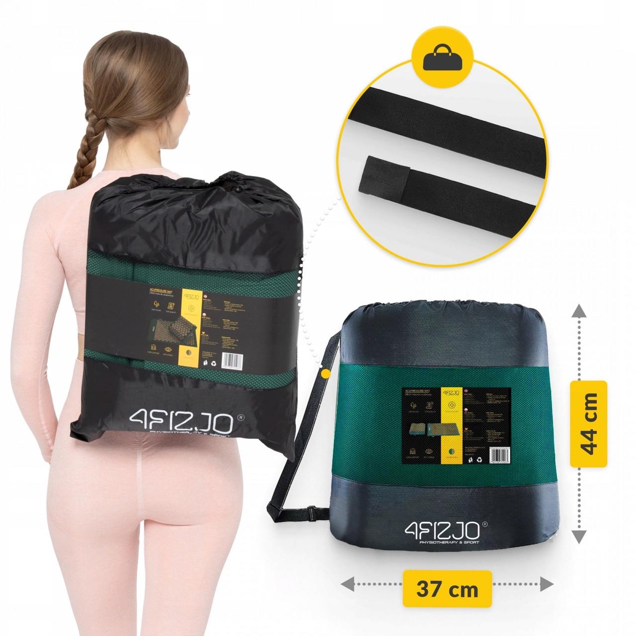 Коврик акупунктурный с подушкой 4fizjo Ergo Mat XL аппликатор Кузнецова Navi Green/Gold (P-5907739315083) - фото 9 Коврик акупунктурный с подушкой 4fizjo Ergo Mat XL аппликатор Кузнецова Navi Green/Gold (P-5907739315083) - фото 9